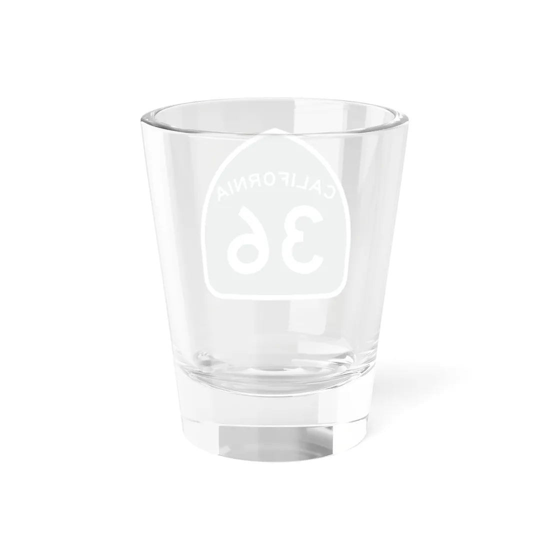California 36 (California) (Road Sign) Shot Glass 1.5oz - Go Mug Yourself