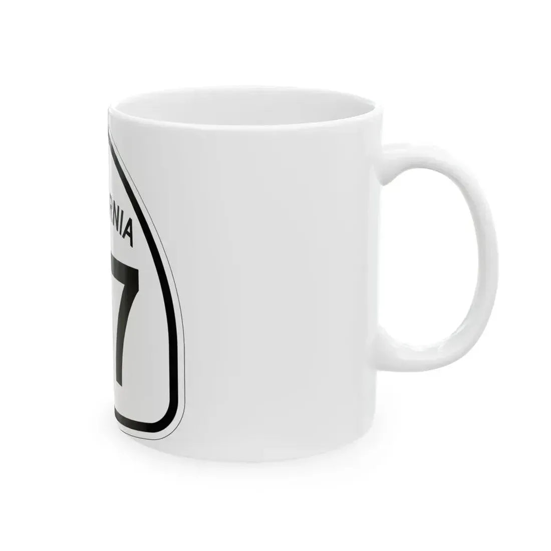 California 37 1957 (California) (Road Sign) White Coffee Mug - Go Mug Yourself