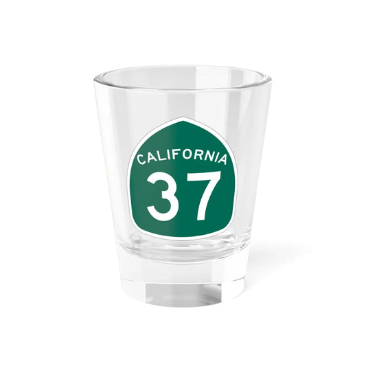 California 37 (California) (Road Sign) Shot Glass 1.5oz 1.5oz - Go Mug Yourself