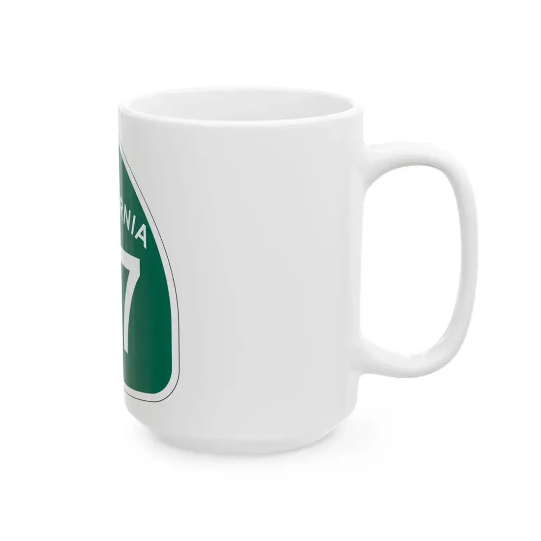 California 37 (California) (Road Sign) White Coffee Mug - Go Mug Yourself