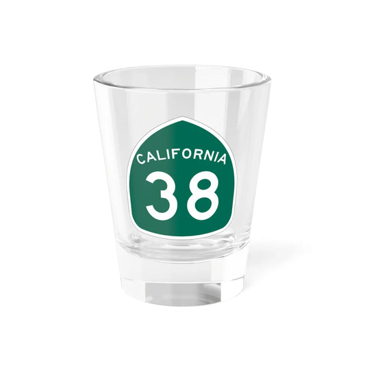 California 38 (California) (Road Sign) Shot Glass 1.5oz 1.5oz - Go Mug Yourself