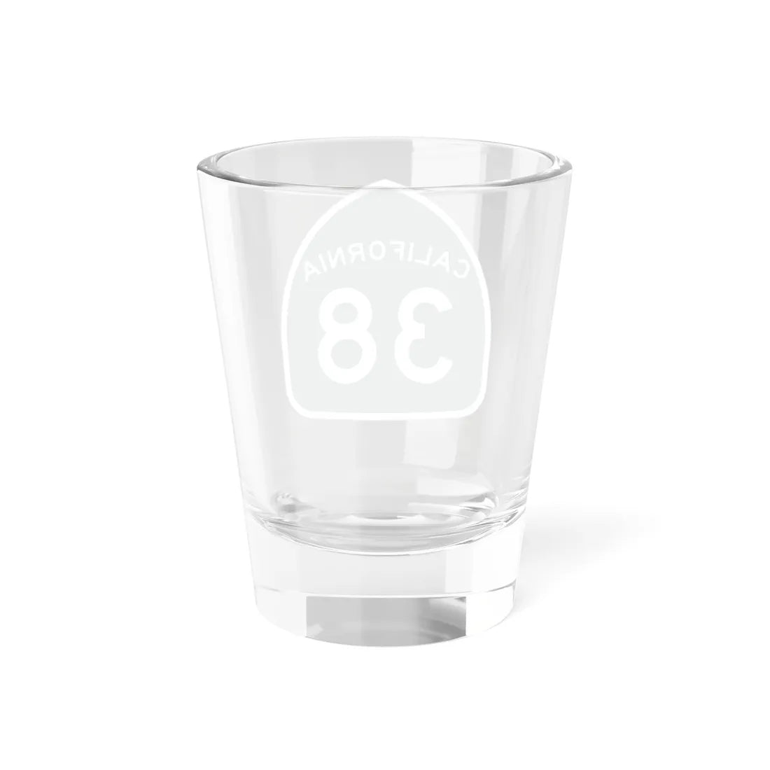 California 38 (California) (Road Sign) Shot Glass 1.5oz - Go Mug Yourself