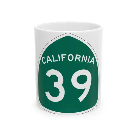 California 39 (California) (Road Sign) White Coffee Mug 11oz - Go Mug Yourself