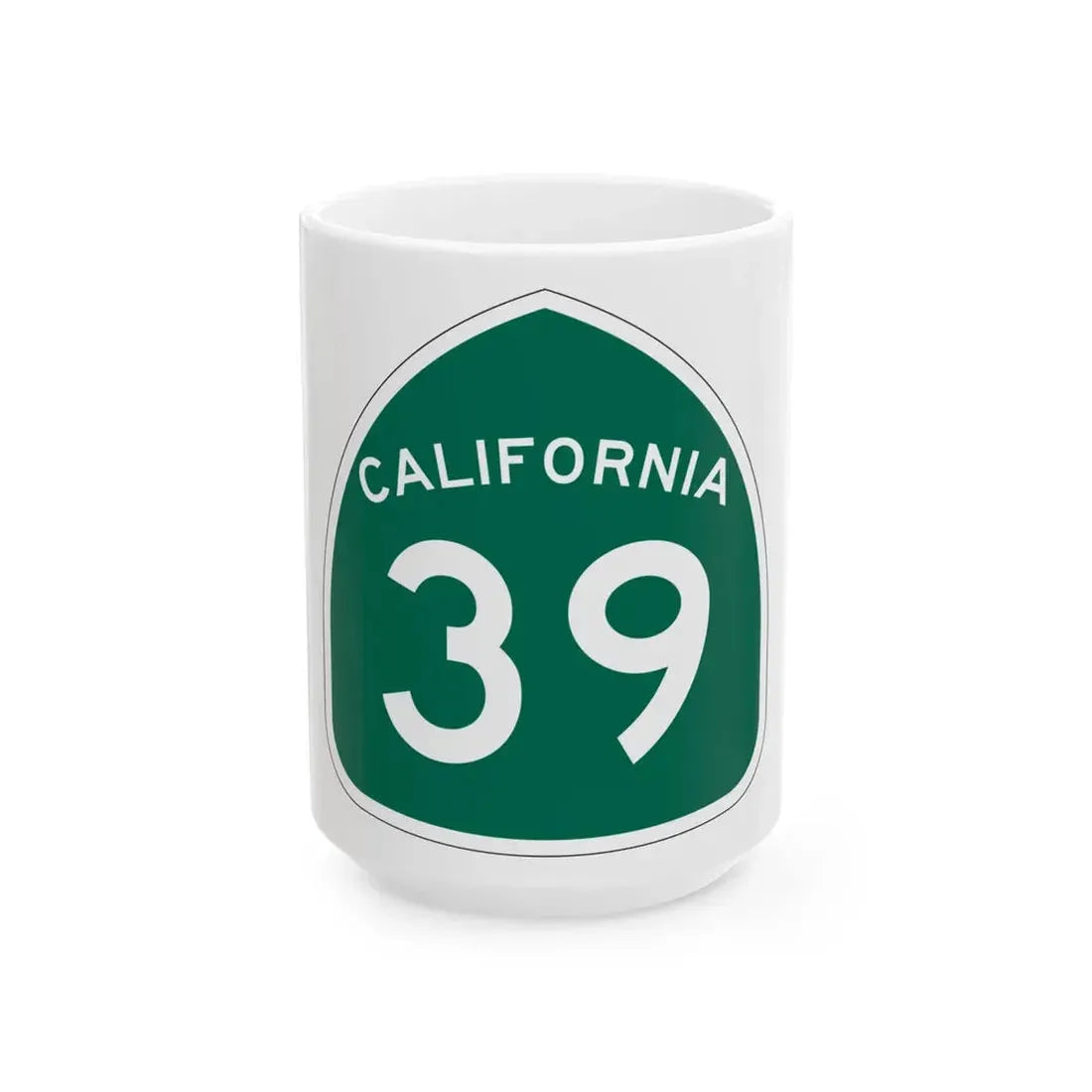 California 39 (California) (Road Sign) White Coffee Mug - Go Mug Yourself