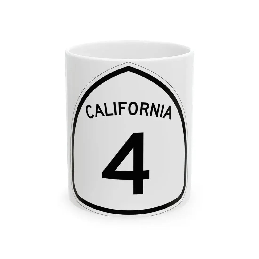 California 4 1957 (California) (Road Sign) White Coffee Mug 11oz - Go Mug Yourself