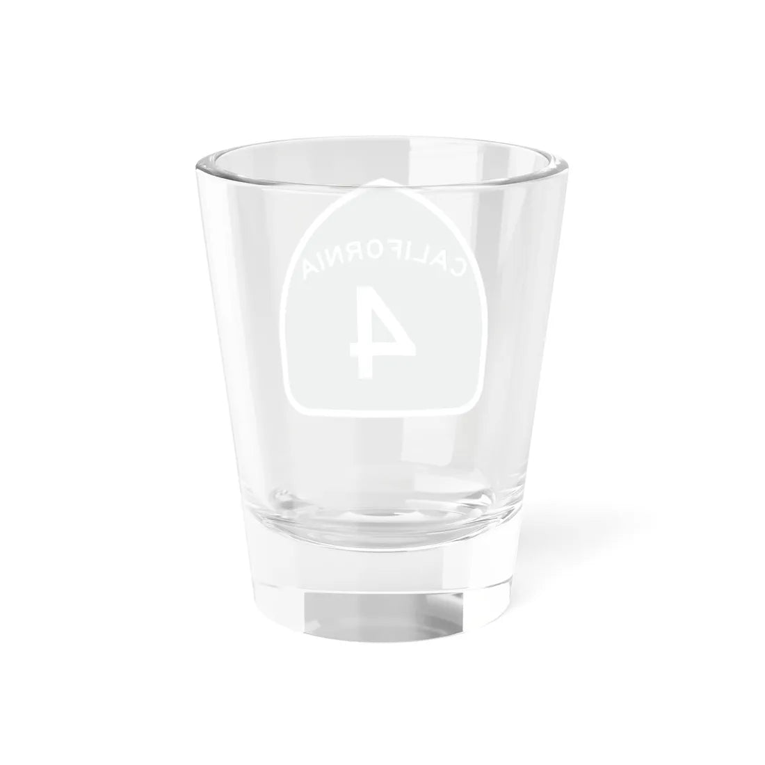 California 4 (California) (Road Sign) Shot Glass 1.5oz - Go Mug Yourself