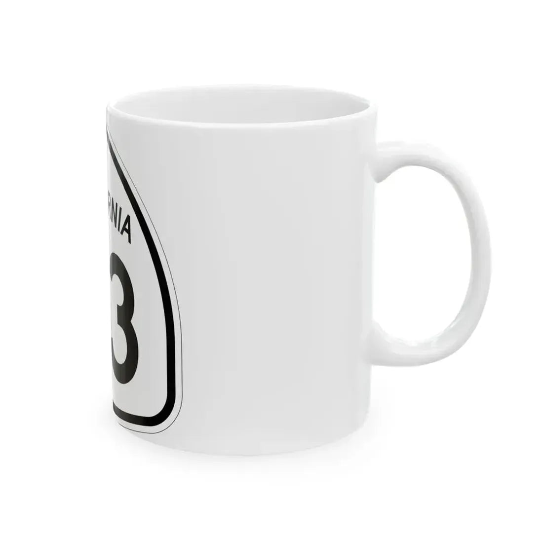 California 43 1957 (California) (Road Sign) White Coffee Mug - Go Mug Yourself