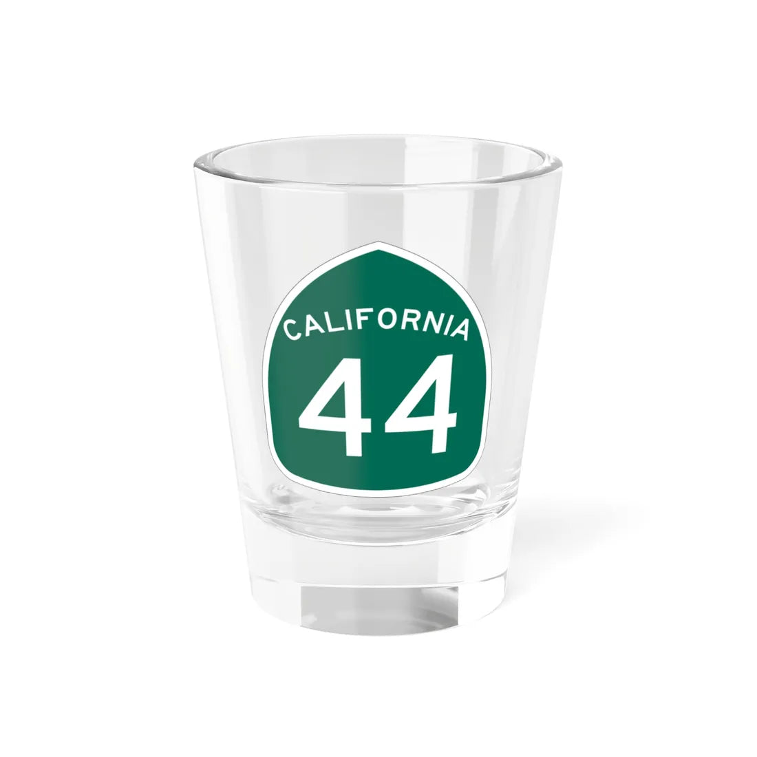 California 44 (California) (Road Sign) Shot Glass 1.5oz 1.5oz - Go Mug Yourself