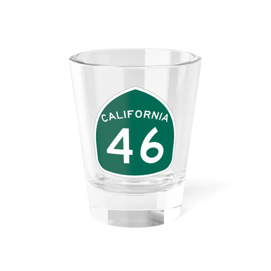 California 46 (California) (Road Sign) Shot Glass 1.5oz 1.5oz - Go Mug Yourself