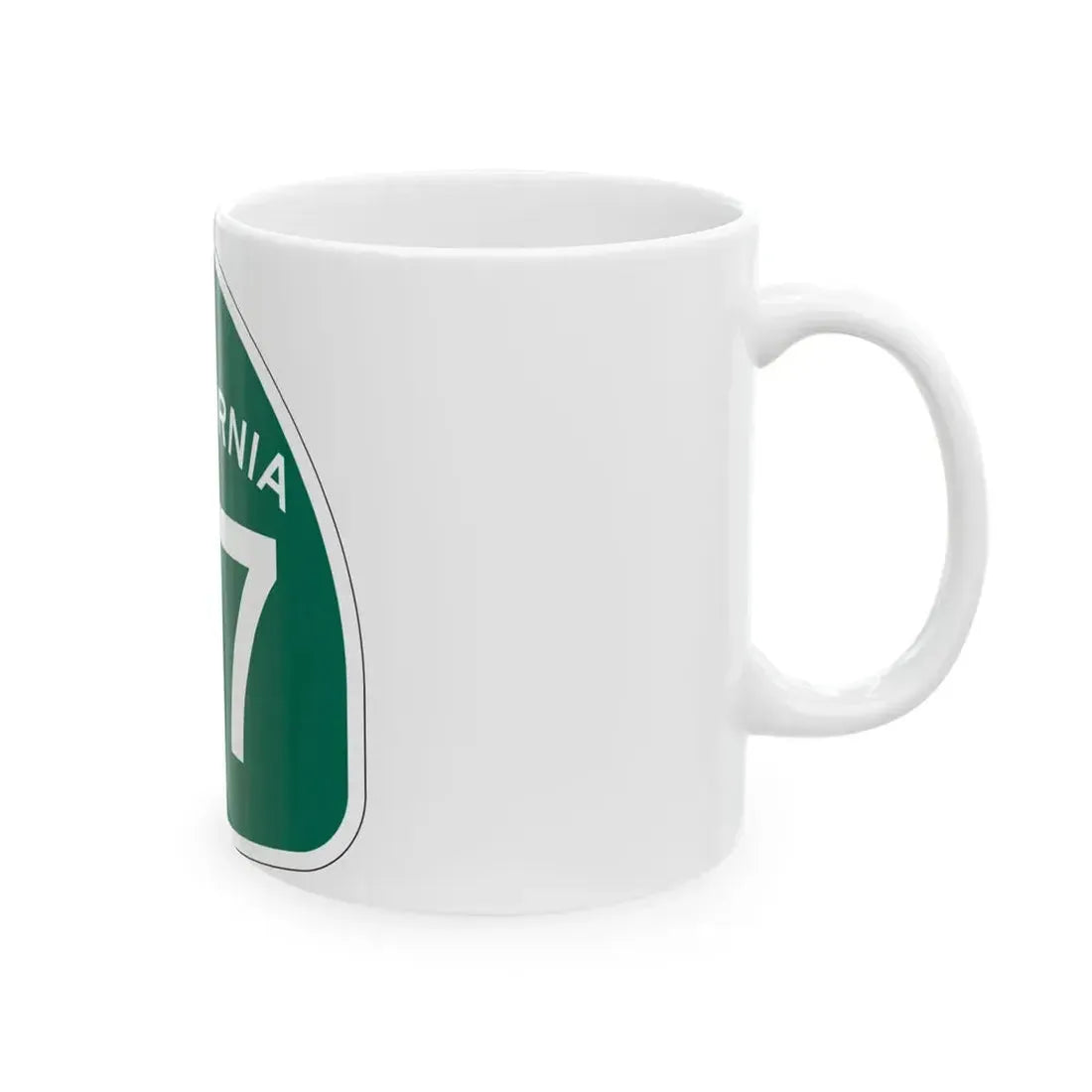 California 47 (California) (Road Sign) White Coffee Mug - Go Mug Yourself