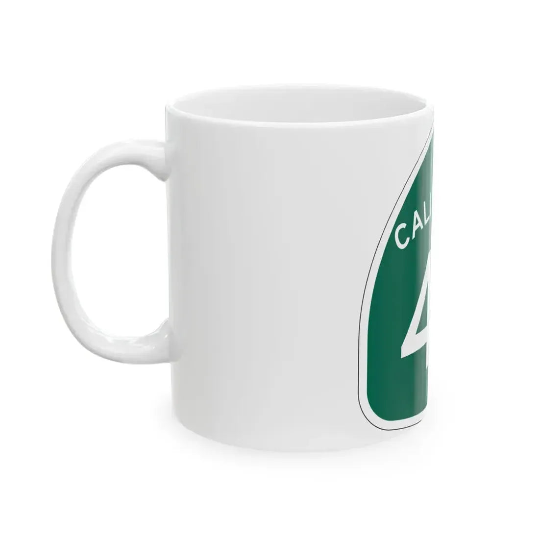 California 47 (California) (Road Sign) White Coffee Mug - Go Mug Yourself
