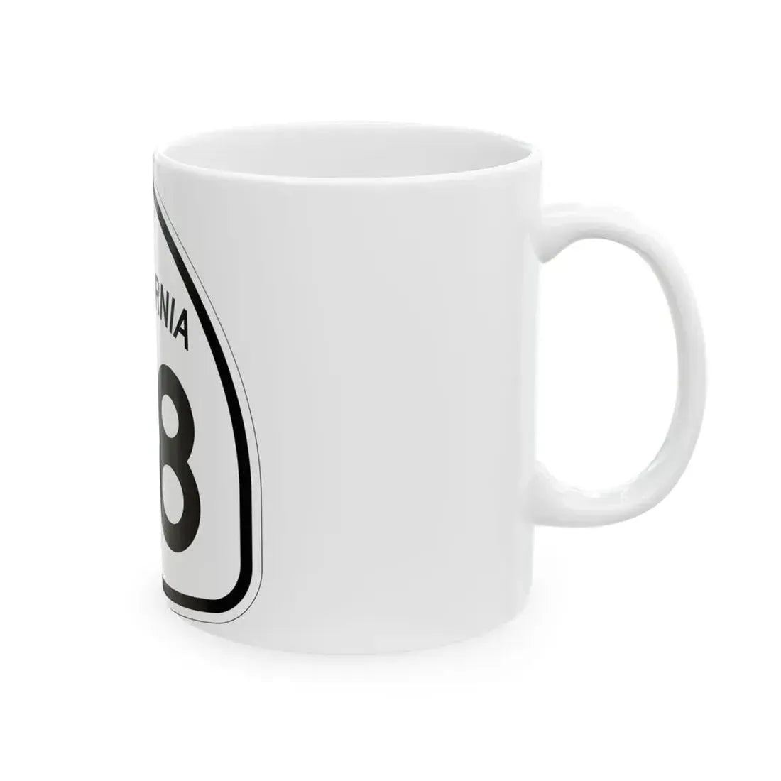 California 48 1957 (California) (Road Sign) White Coffee Mug - Go Mug Yourself