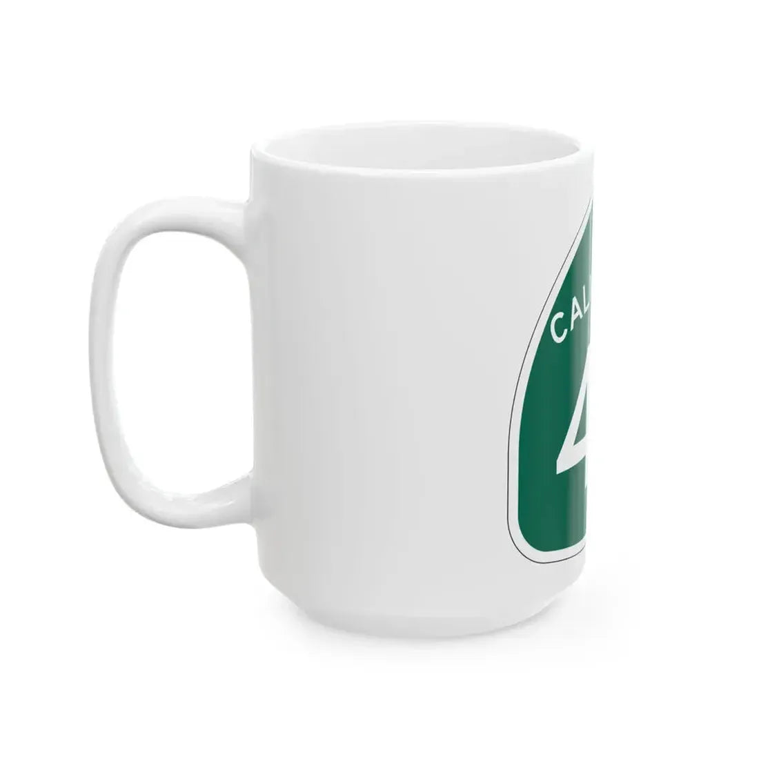 California 48 (California) (Road Sign) White Coffee Mug - Go Mug Yourself