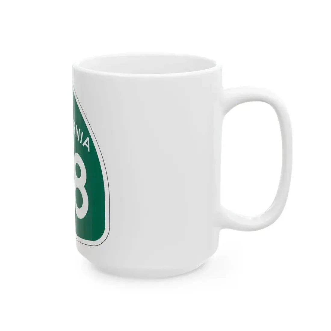 California 48 (California) (Road Sign) White Coffee Mug - Go Mug Yourself
