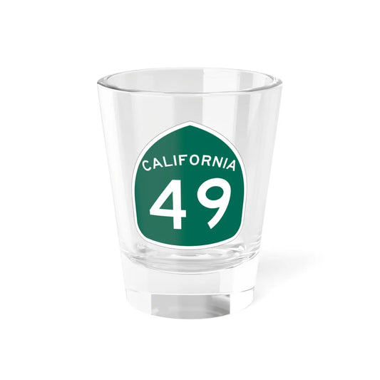 California 49 (California) (Road Sign) Shot Glass 1.5oz 1.5oz - Go Mug Yourself