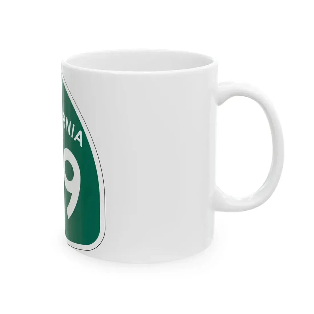 California 49 (California) (Road Sign) White Coffee Mug - Go Mug Yourself