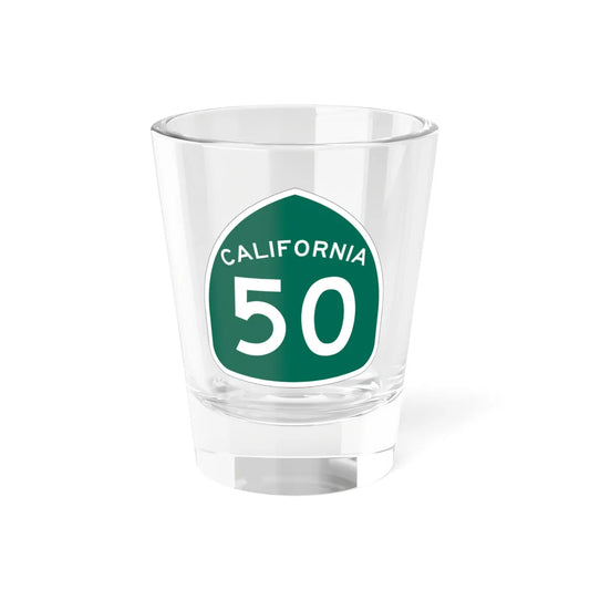 California 50 (California) (Road Sign) Shot Glass 1.5oz 1.5oz - Go Mug Yourself