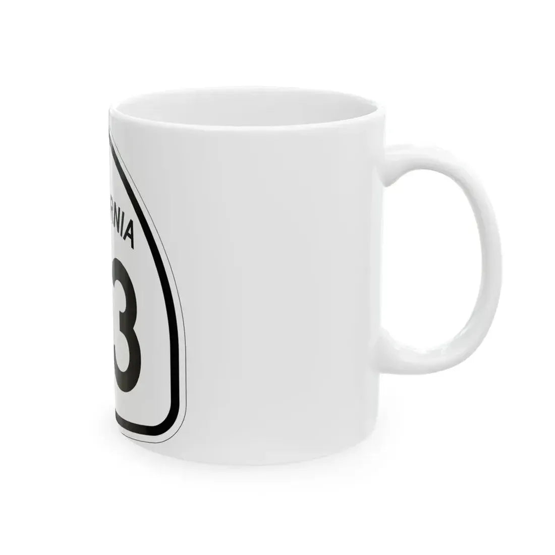 California 53 1957 (California) (Road Sign) White Coffee Mug - Go Mug Yourself
