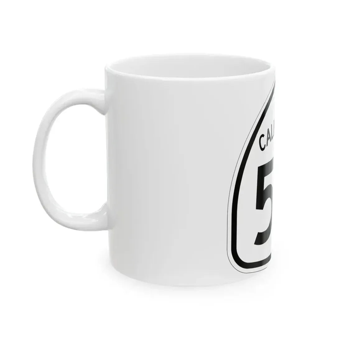 California 55 1957 (California) (Road Sign) White Coffee Mug - Go Mug Yourself