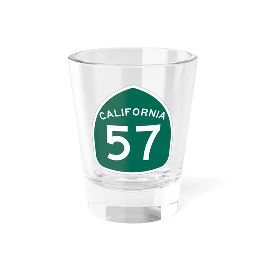 California 57 (California) (Road Sign) Shot Glass 1.5oz 1.5oz - Go Mug Yourself