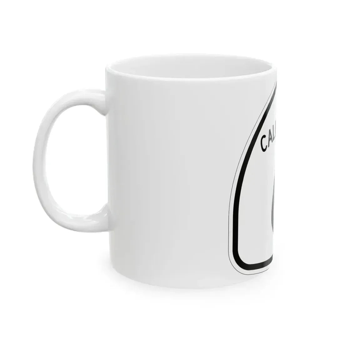 California 6 1957 (California) (Road Sign) White Coffee Mug - Go Mug Yourself