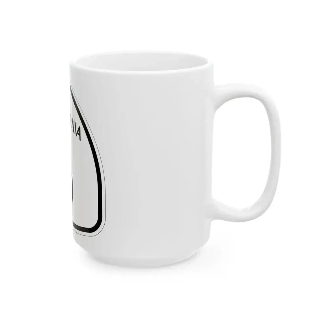 California 6 1957 (California) (Road Sign) White Coffee Mug - Go Mug Yourself