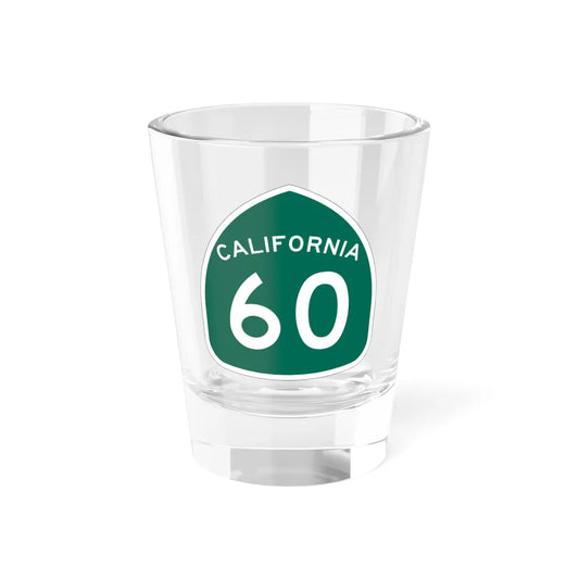 California 60 (California) (Road Sign) Shot Glass 1.5oz 1.5oz - Go Mug Yourself