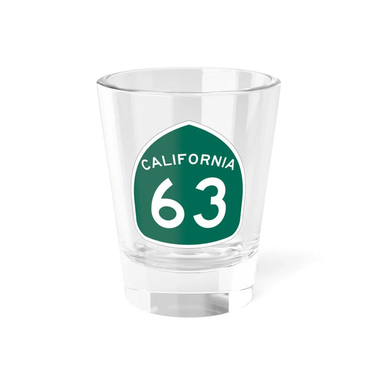 California 63 (California) (Road Sign) Shot Glass 1.5oz 1.5oz - Go Mug Yourself