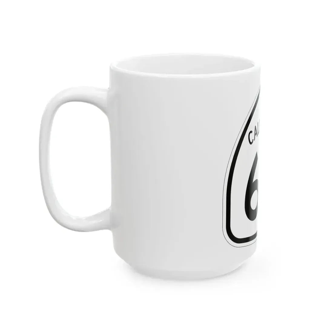 California 65 1957 (California) (Road Sign) White Coffee Mug - Go Mug Yourself