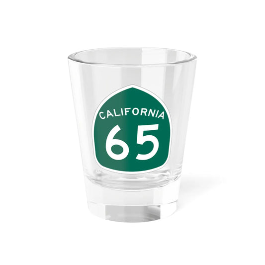 California 65 (California) (Road Sign) Shot Glass 1.5oz 1.5oz - Go Mug Yourself