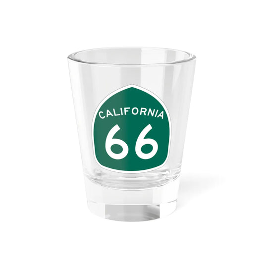 California 66 (California) (Road Sign) Shot Glass 1.5oz 1.5oz - Go Mug Yourself