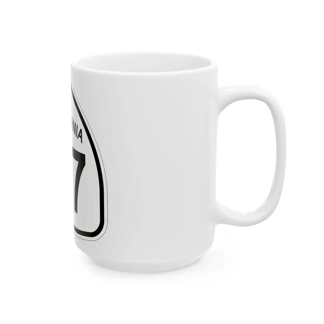 California 67 1957 (California) (Road Sign) White Coffee Mug - Go Mug Yourself