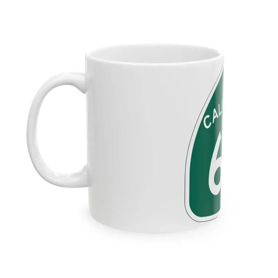 California 67 (California) (Road Sign) White Coffee Mug - Go Mug Yourself