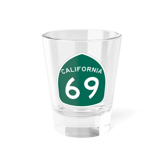 California 69 (California) (Road Sign) Shot Glass 1.5oz 1.5oz - Go Mug Yourself