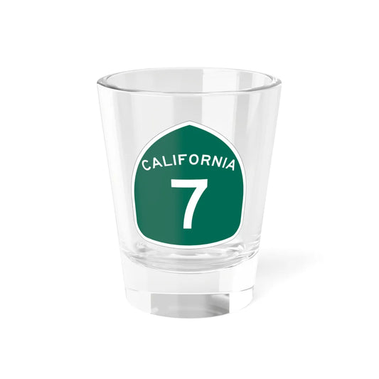California 7 (California) (Road Sign) Shot Glass 1.5oz 1.5oz - Go Mug Yourself