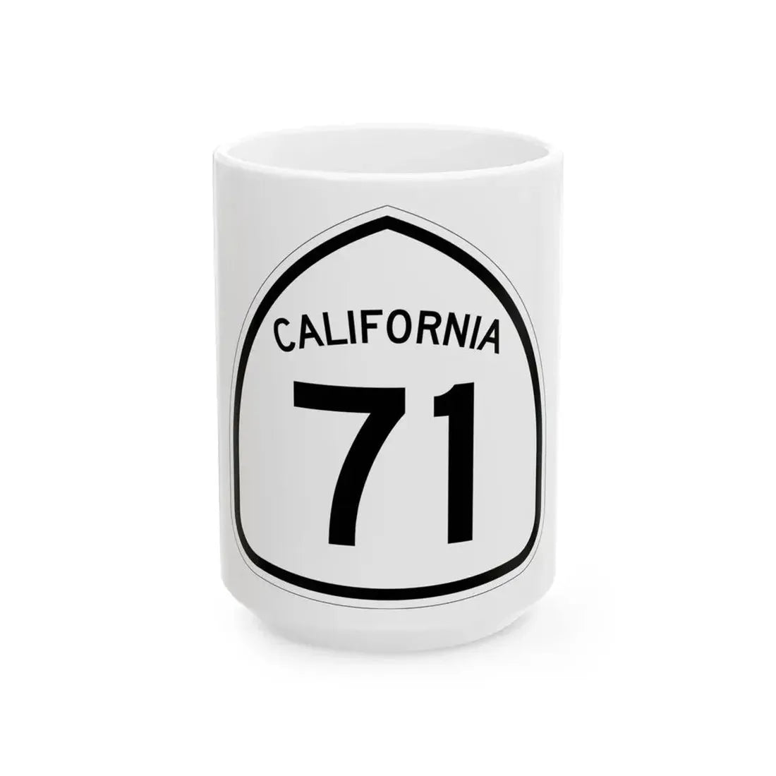 California 71 1957 (California) (Road Sign) White Coffee Mug - Go Mug Yourself