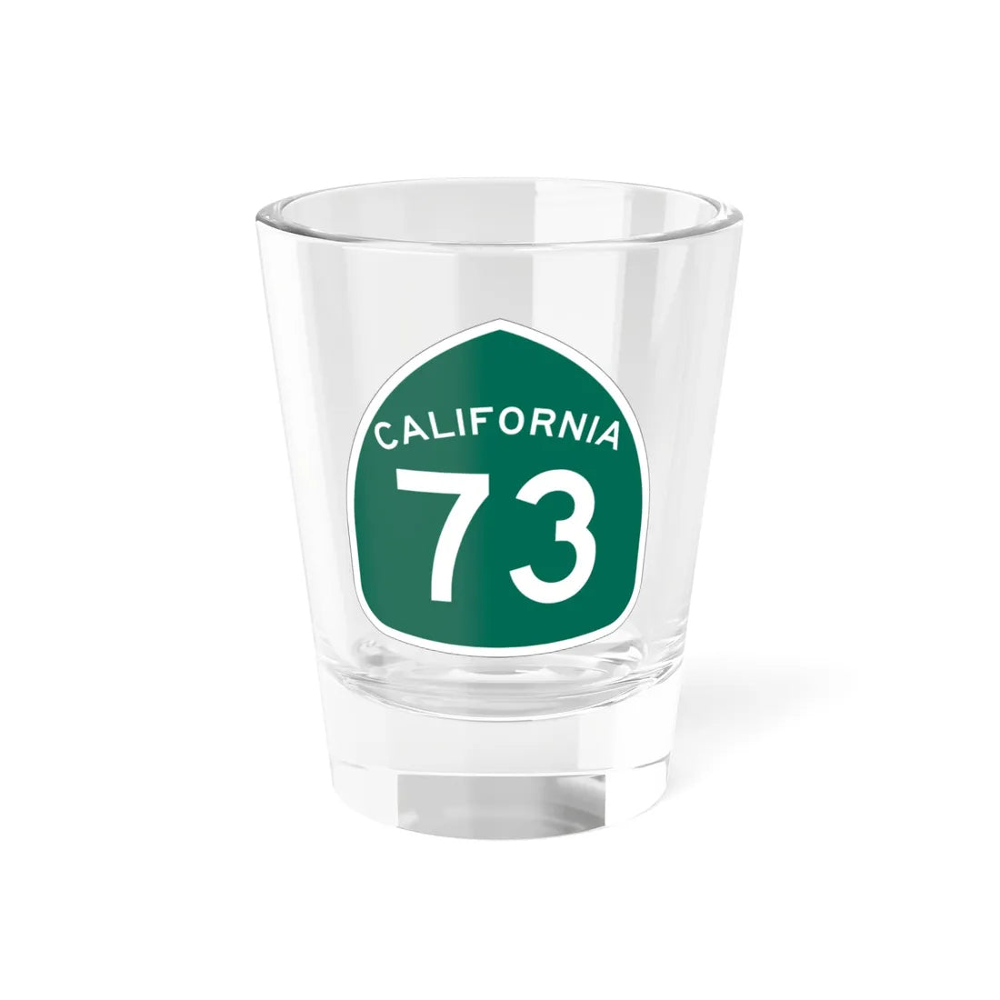 California 73 (California) (Road Sign) Shot Glass 1.5oz 1.5oz - Go Mug Yourself