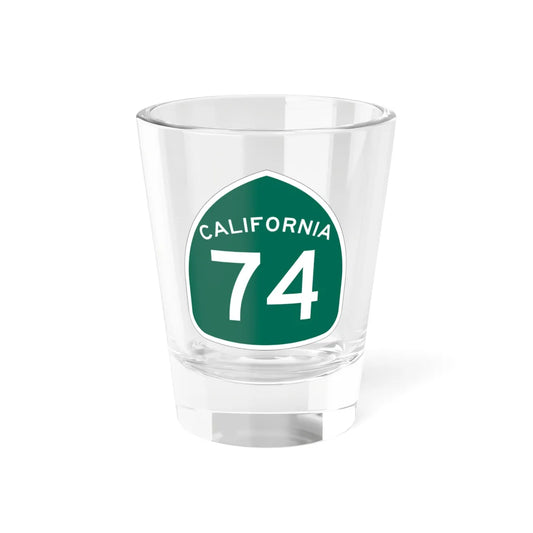California 74 (California) (Road Sign) Shot Glass 1.5oz 1.5oz - Go Mug Yourself