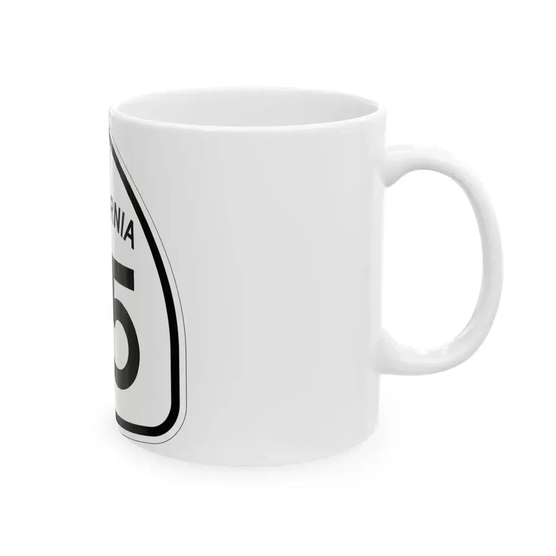 California 75 1957 (California) (Road Sign) White Coffee Mug - Go Mug Yourself
