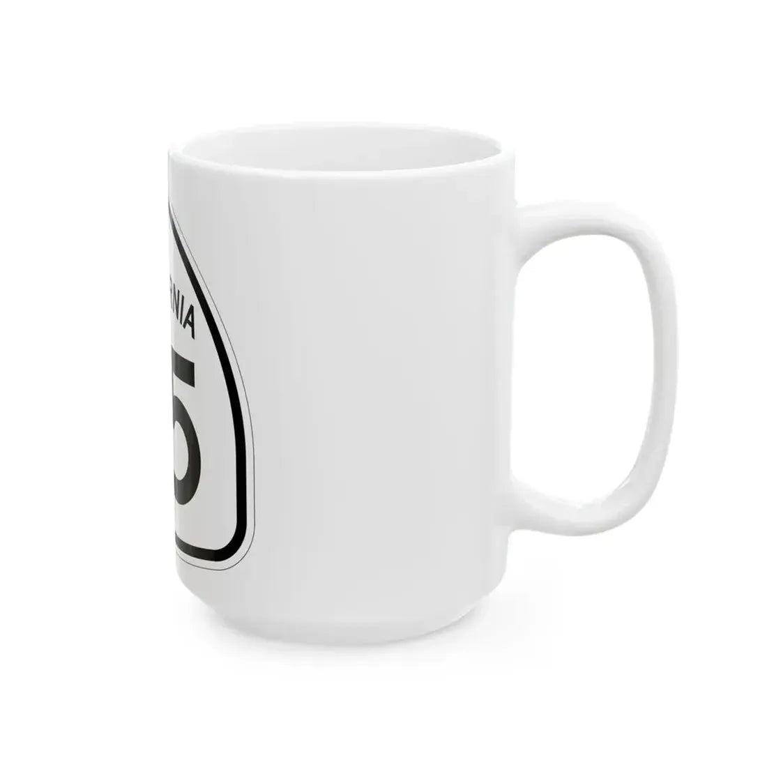 California 75 1957 (California) (Road Sign) White Coffee Mug - Go Mug Yourself
