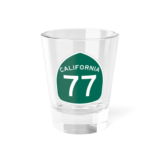 California 77 (California) (Road Sign) Shot Glass 1.5oz 1.5oz - Go Mug Yourself