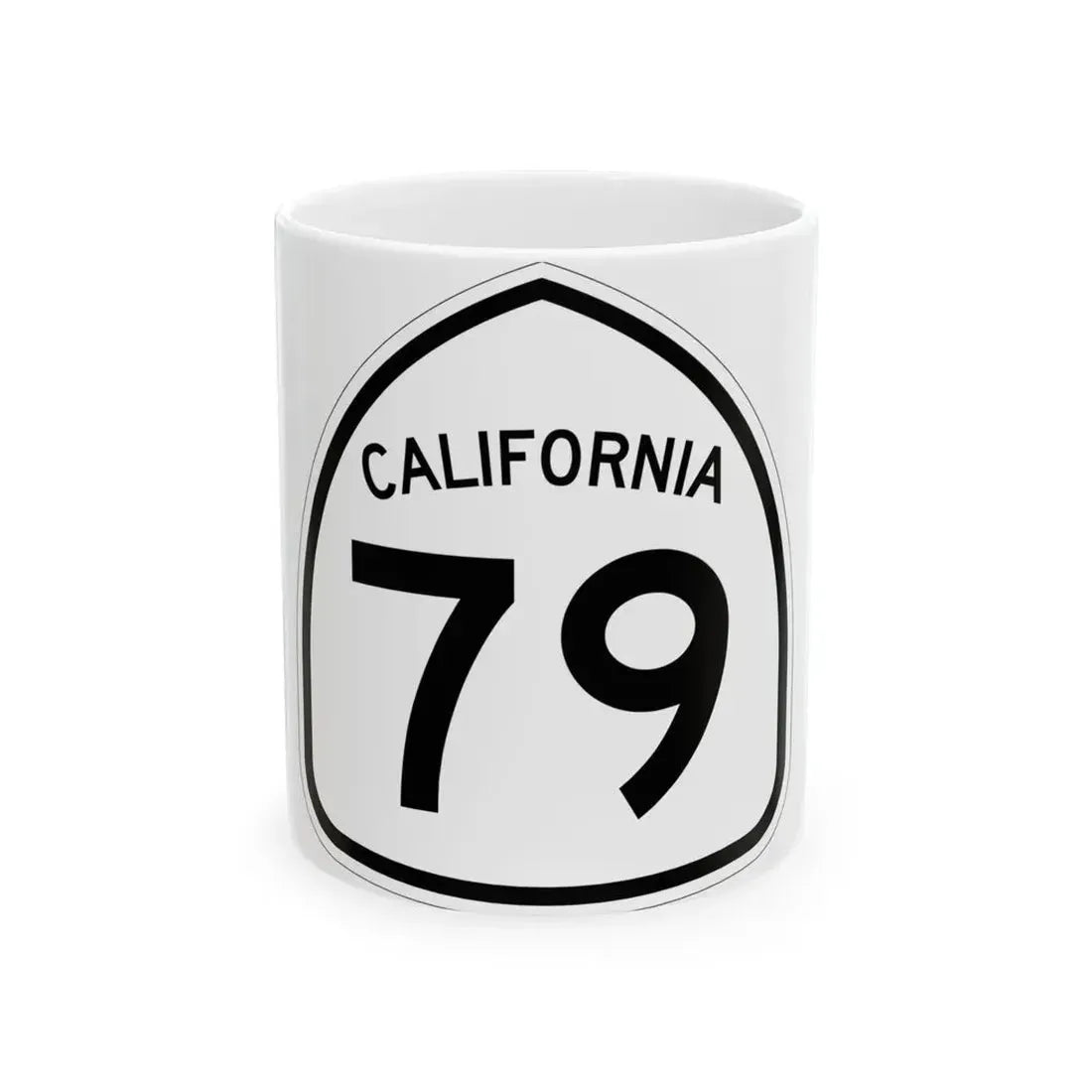 California 79 1957 (California) (Road Sign) White Coffee Mug 11oz - Go Mug Yourself