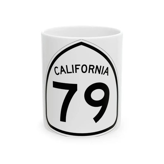 California 79 1957 (California) (Road Sign) White Coffee Mug 11oz - Go Mug Yourself