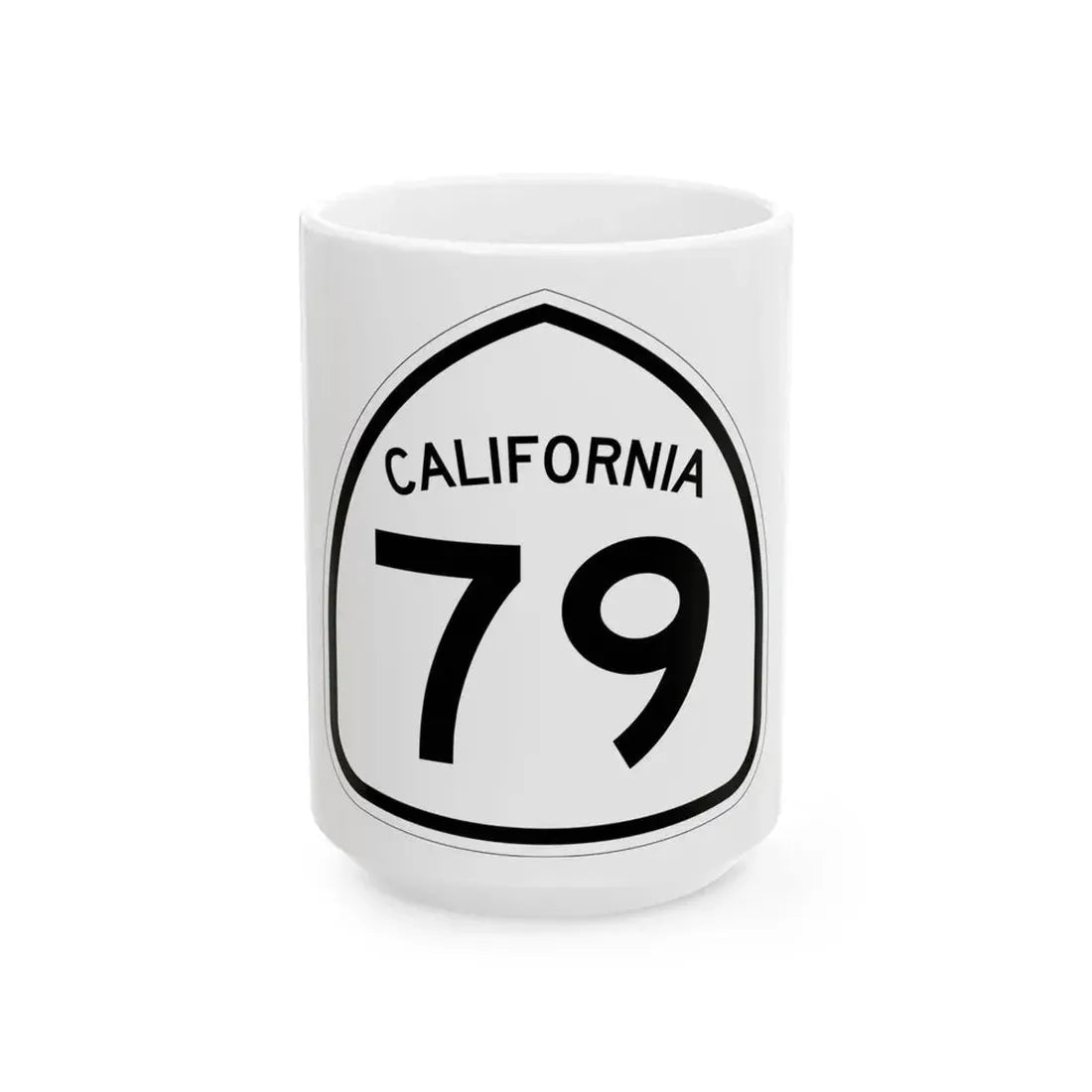 California 79 1957 (California) (Road Sign) White Coffee Mug 15oz - Go Mug Yourself