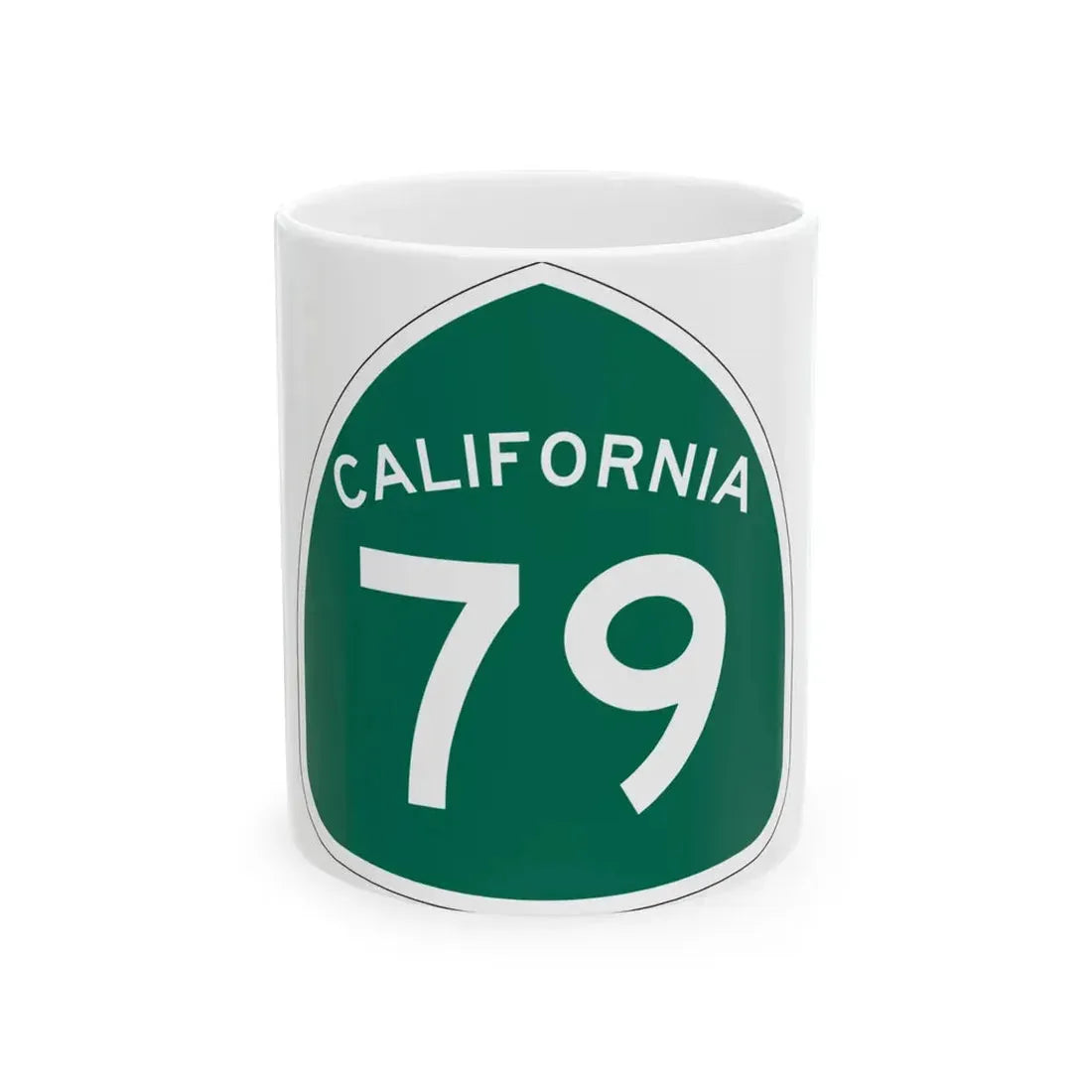 California 79 (California) (Road Sign) White Coffee Mug 11oz - Go Mug Yourself