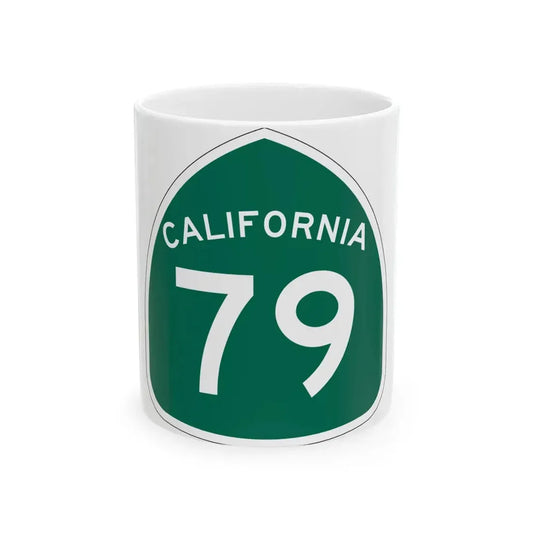 California 79 (California) (Road Sign) White Coffee Mug 11oz - Go Mug Yourself