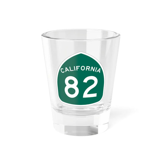 California 82 (California) (Road Sign) Shot Glass 1.5oz 1.5oz - Go Mug Yourself
