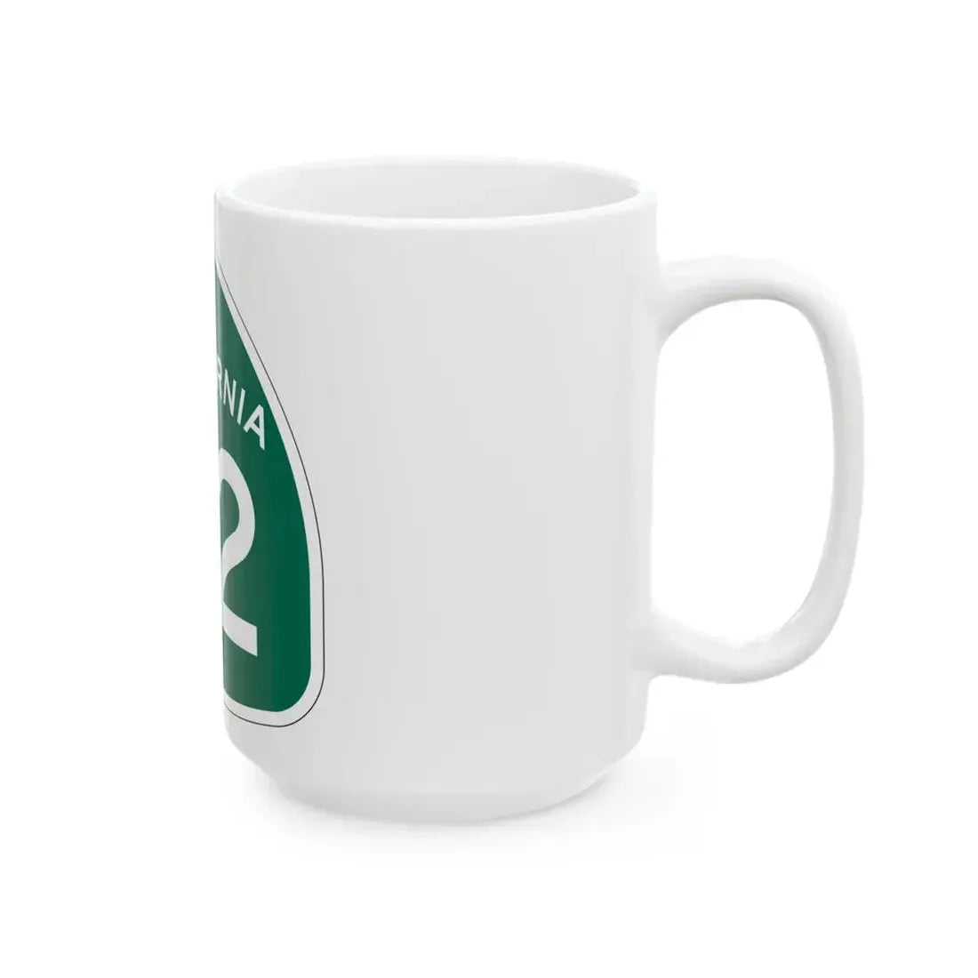 California 82 (California) (Road Sign) White Coffee Mug - Go Mug Yourself