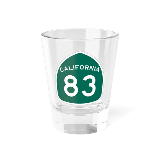 California 83 (California) (Road Sign) Shot Glass 1.5oz 1.5oz - Go Mug Yourself