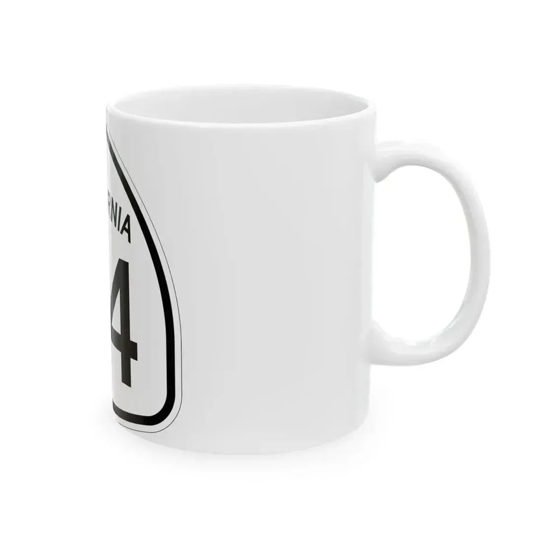 California 84 1957 (California) (Road Sign) White Coffee Mug - Go Mug Yourself